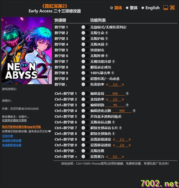霓虹深渊2_23_Trainer_Updated_2026.05.03.--仅支持迅雷，（部分修改器仅支持本站游戏本体